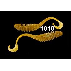 Силиконовая приманка "Volzhanka Tailed Worm 130" цвет 1010 (в упак. 6шт)