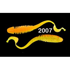 Силиконовая приманка "Volzhanka Tailed Worm 130" цвет 2007 (в упак. 6шт)