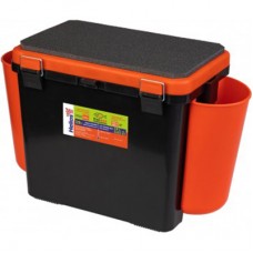 Ящик зимний "FishBox" односекционный (19л) оранжевый Helios